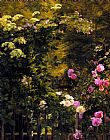 Garden Canvas Paintings - The Rose Garden